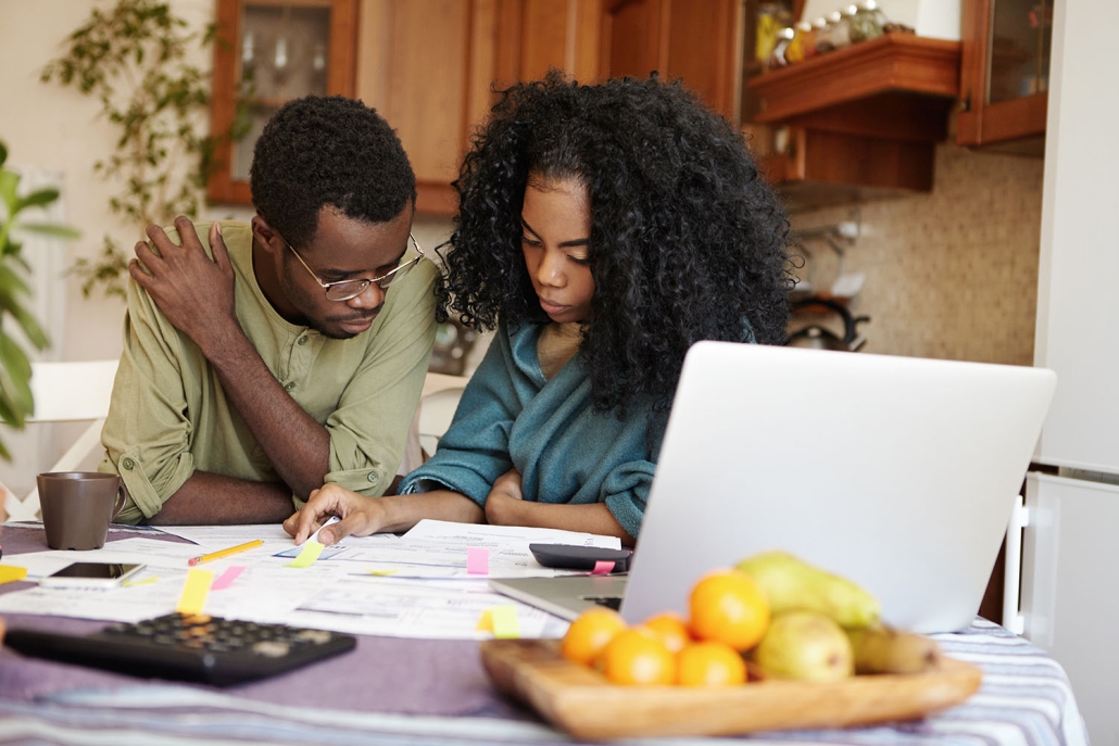 couple at kitchen table